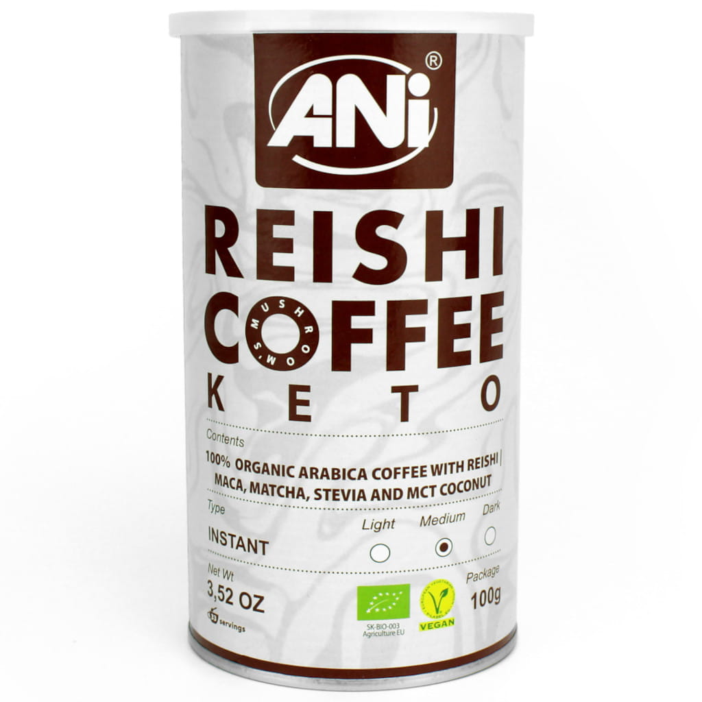 Kawa rozpuszczalna "reishi keto" bio 100 g - ANI