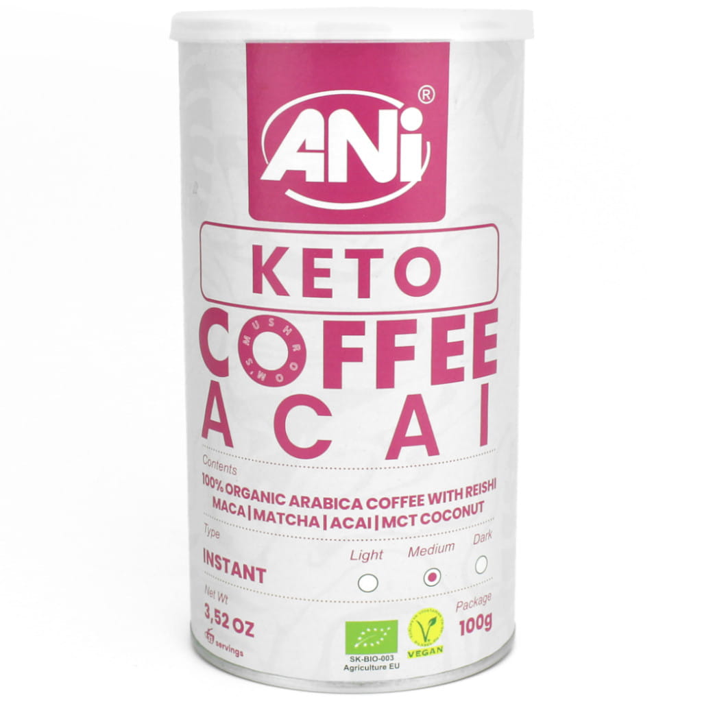 Kawa rozpuszczalna "reishi keto acai" bio 100 g - ANI