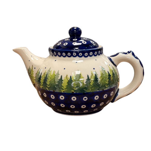 Czajnik duży 1250 ml choinki Ceramika Bolesławiec