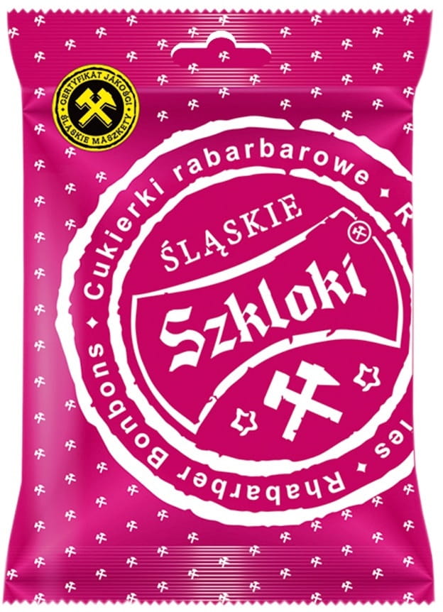 Cukierki Szkloki Rabarbarowe 80g