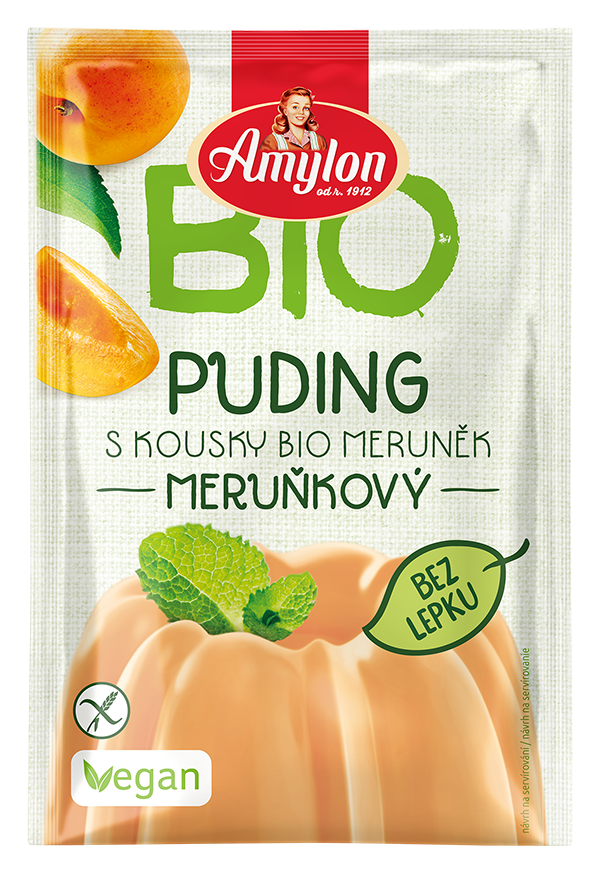 AMYLON Budyń morelowy bezglutenowy Bio 40g