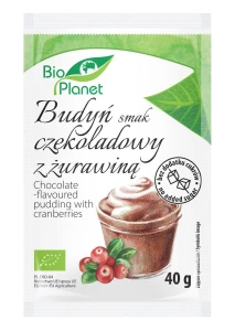 BIO PLANET Budyń o smaku czekoladowym żurawiną Bio 40g