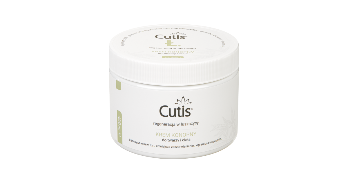 CUTIS Ł Łuszczyca Krem konopny 20% + CBD 400ml