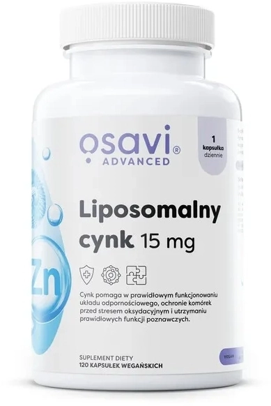 OSA Liposomalny Cynk 15mg x 120kaps.