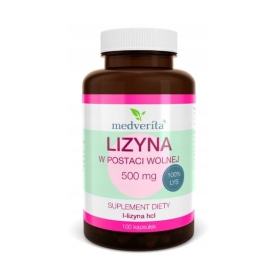 Medverita Lizyna 500mg 100 kapsułek