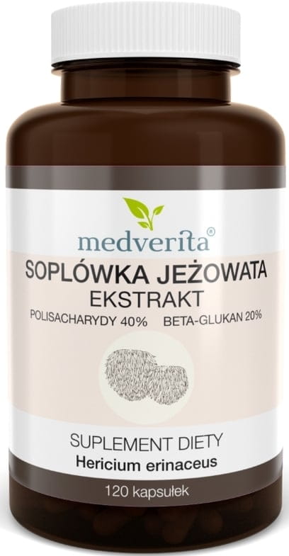 Medverita Soplówka Jeżowata ekstrakt 120 kapsułek