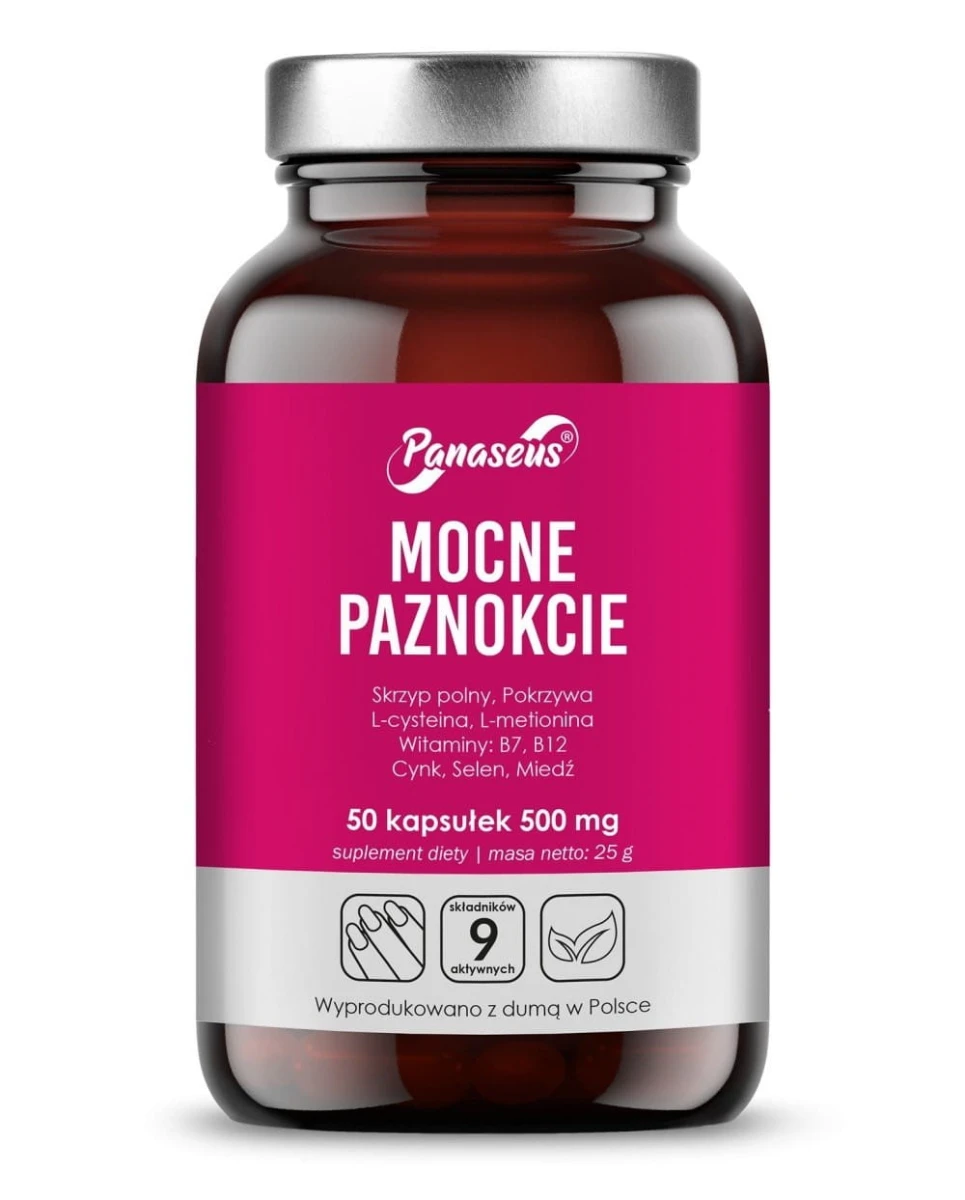 Panaseus Mocne Paznokcie kaps. 50 szt.