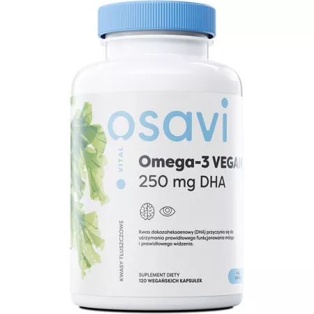 Osavi Omega-3 Vegan 250 mg DHA 120kaps