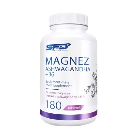 SFD Magnez Ashwagandha + B6 180 tabl.