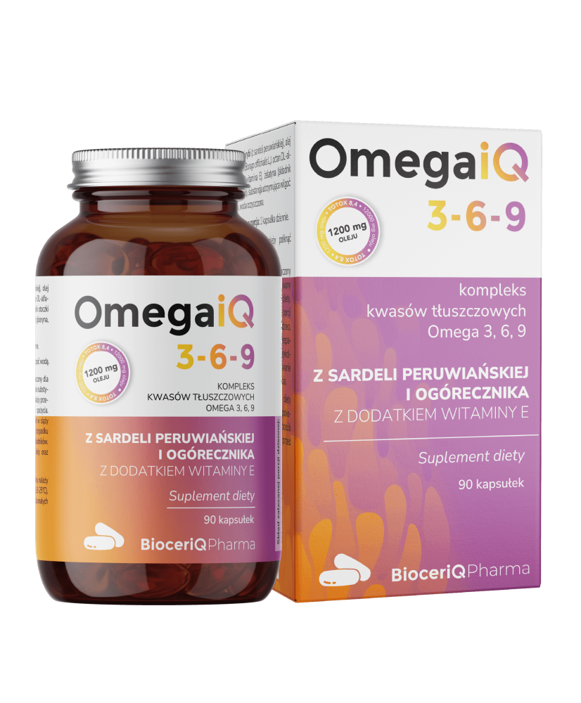 BioceriQ OmegaiQ 3-6-9 1200mg 90 kapsułek
