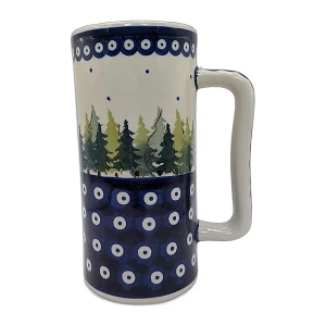 Kufel choinki Ceramika Bolesławiec 520 ml