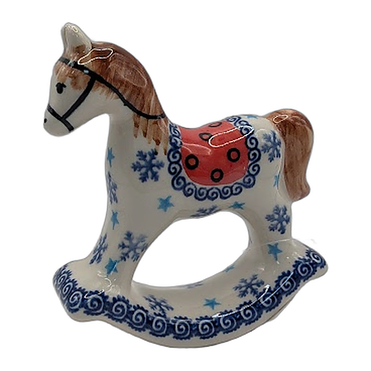 Figurka konik na biegunach Ceramika Bolesławiec
