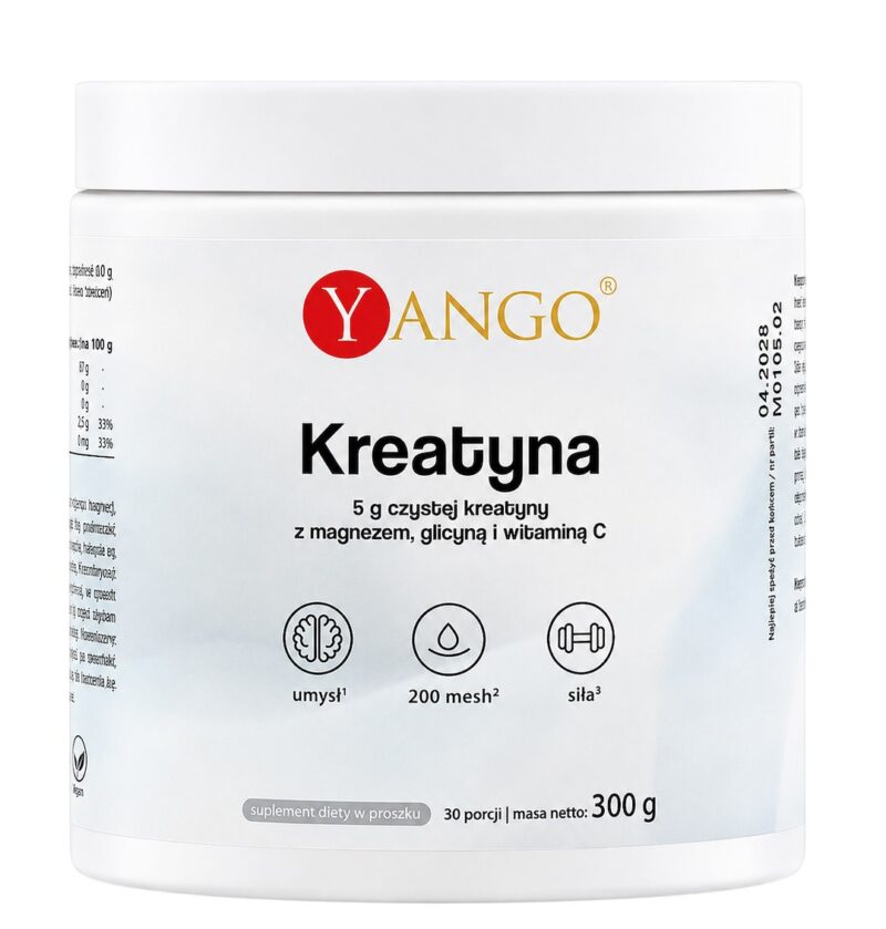 YANGO Kreatyna bezsmakowa monohydrat 300g