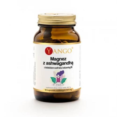 YANGO Magnez Z Ashwagandhą z dodatkiem szafranu 90kapsułek