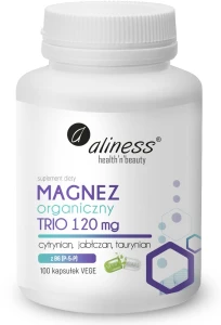 Aliness Magnez Organiczny Trio 120 mg kaps