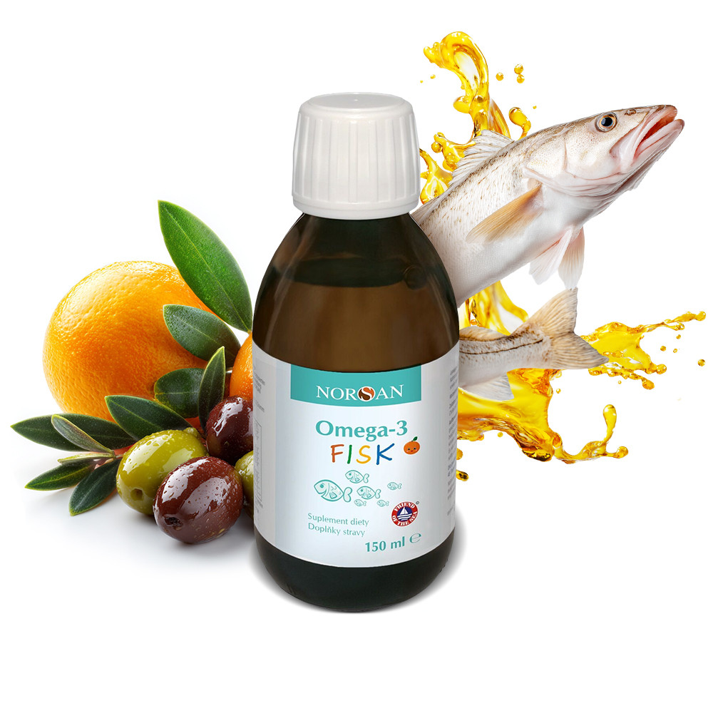Norsan Omega-3 FISK smak pomar. olej 150ml