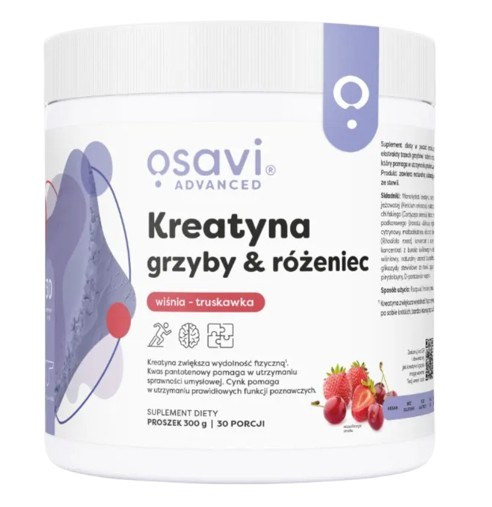 Osavi Kreatyna Grzyby & Różeniec wiśnia