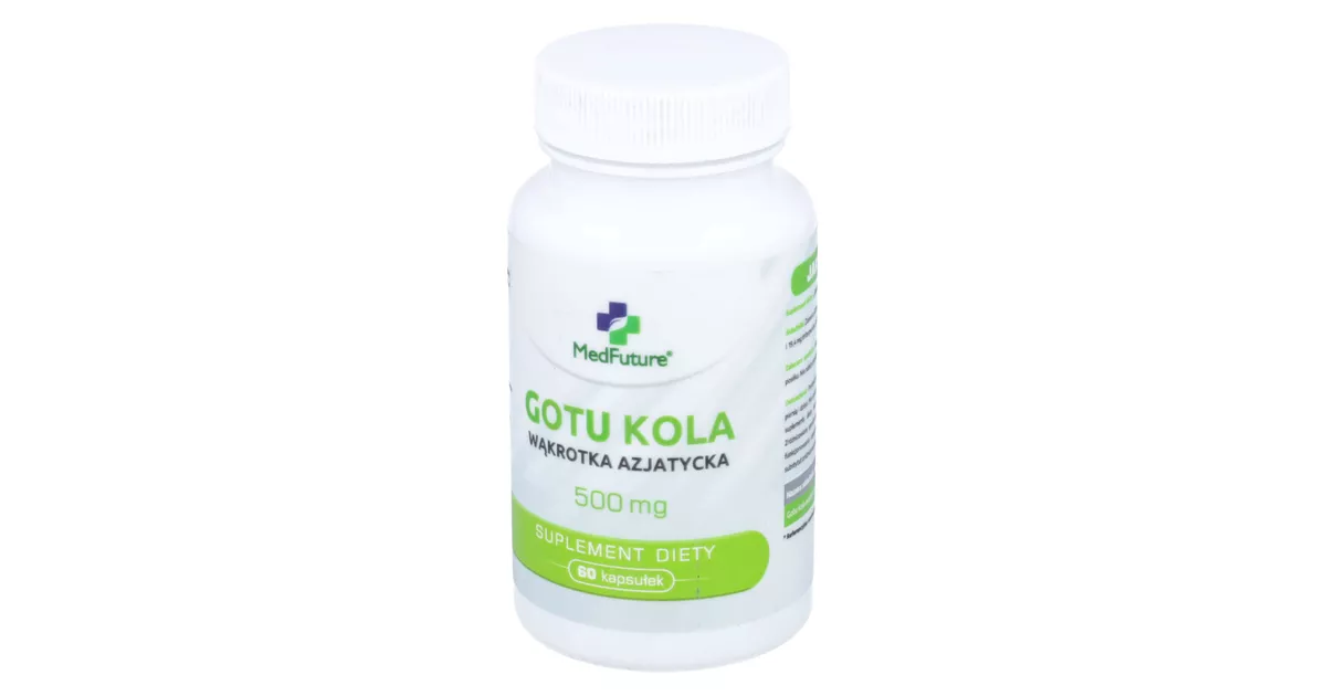 Gotu Kola Wąkrotka Azjatycka 500 mg 60kaps
