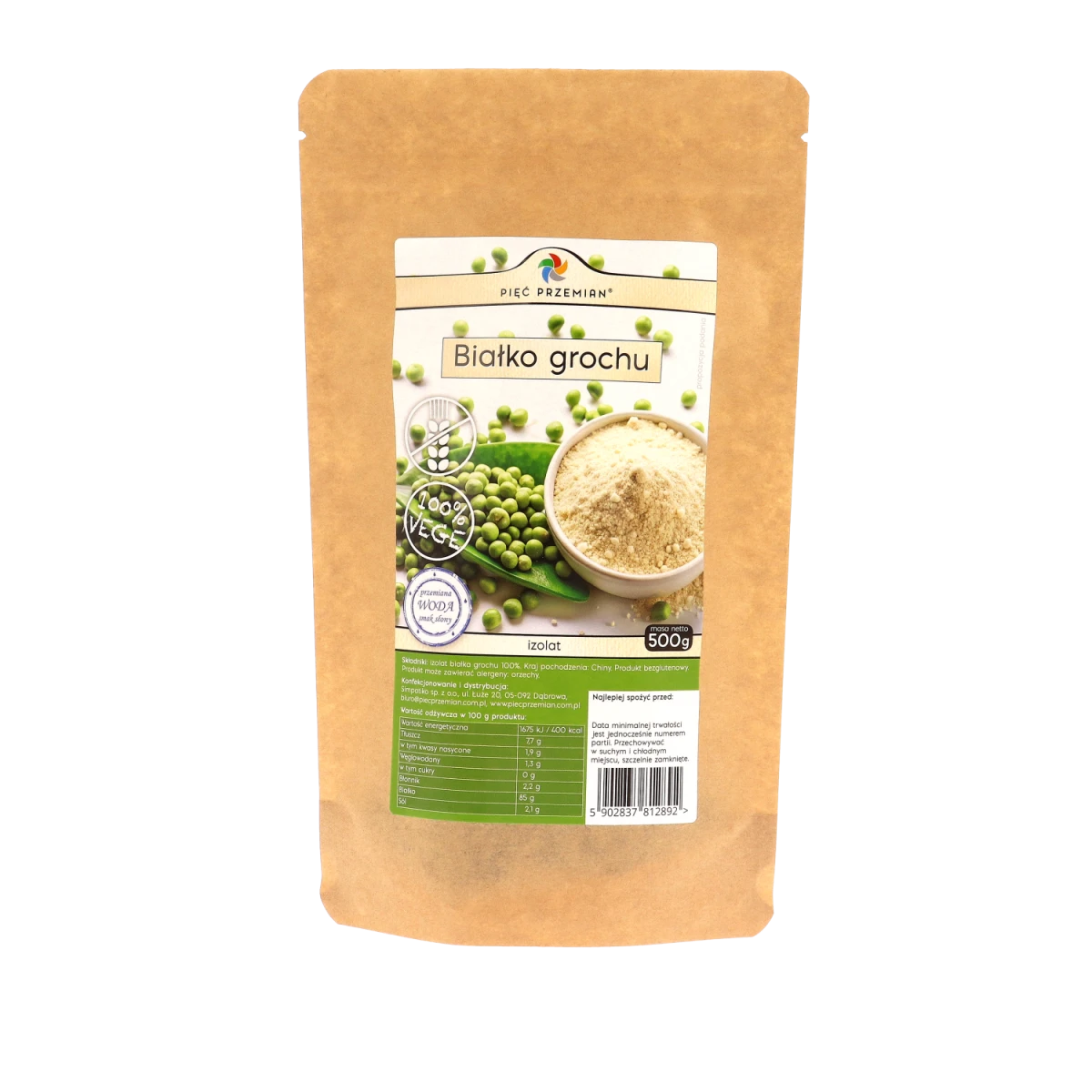PIĘĆ PRZEMIAN Białko grochu 500g