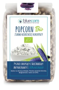 Bluecorn Popcorn z niebieskiej kukurydzy bezglutenowy BIO 350 g