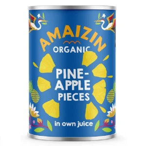 Amaizin Ananas kawałki w soku własnym BIO 400 g (250 g po odsączeniu)