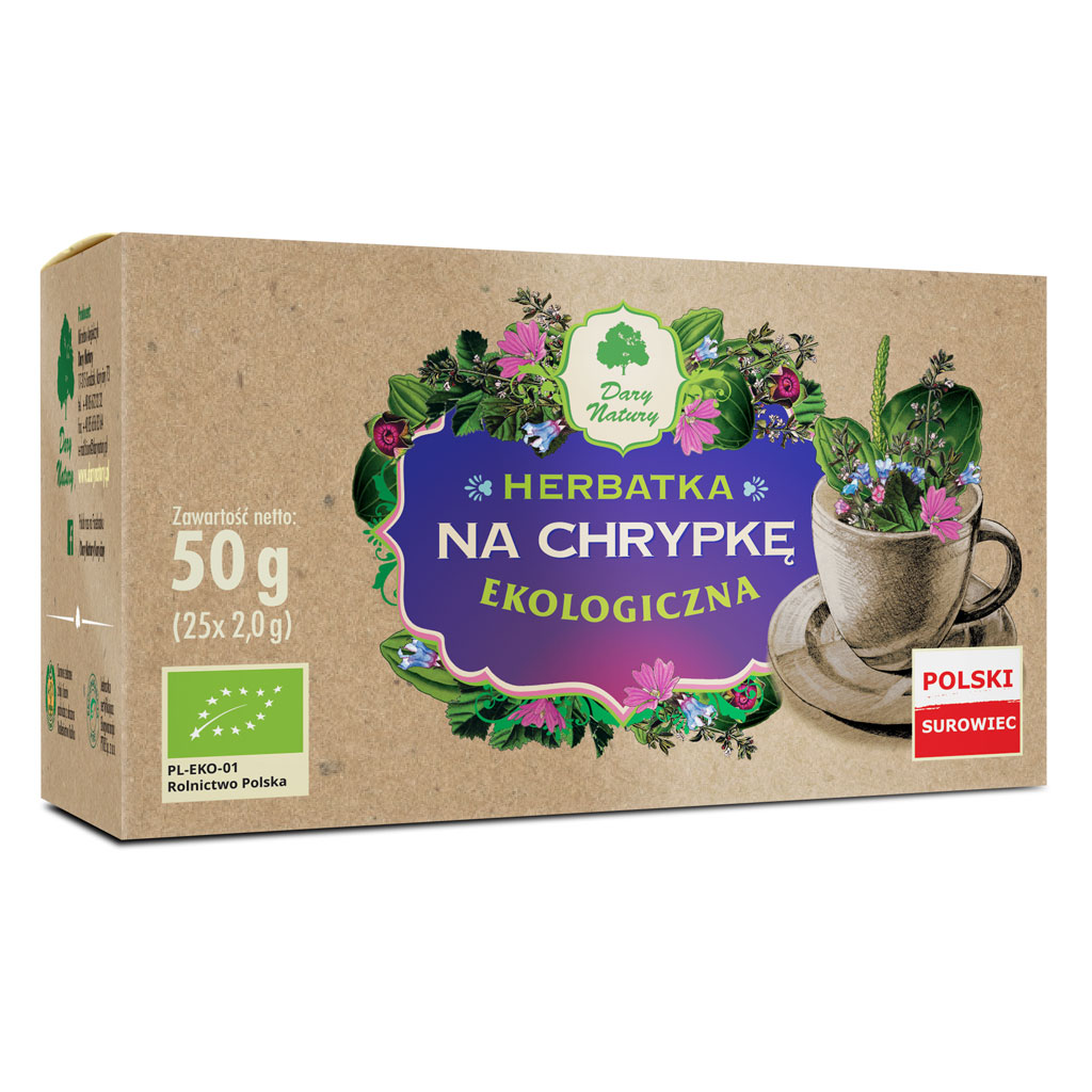 DARY NATURY Herbatka Na chrypkę EKO 25x2g