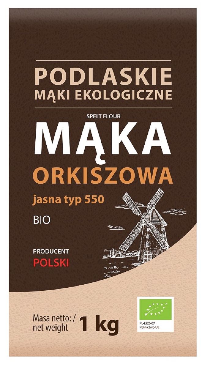 Mąka orkiszowa jasna typ 550 BIO 1kg