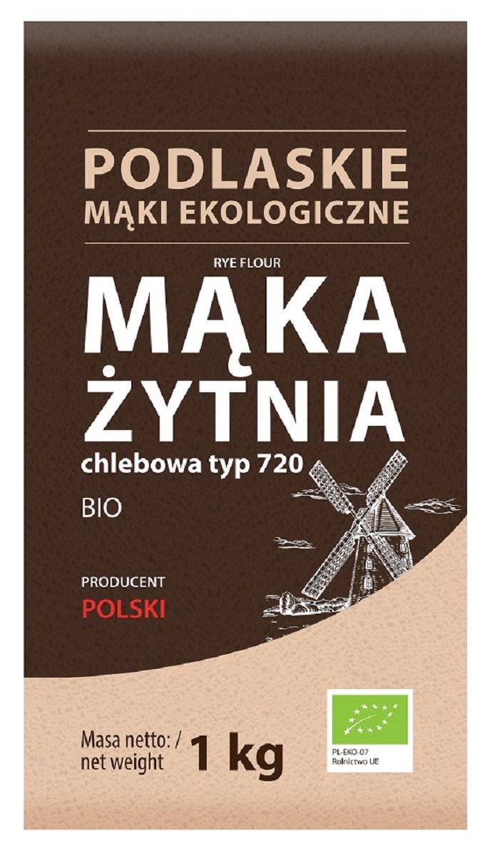 Mąka żytnia chlebowa typ 720 BIO 1kg