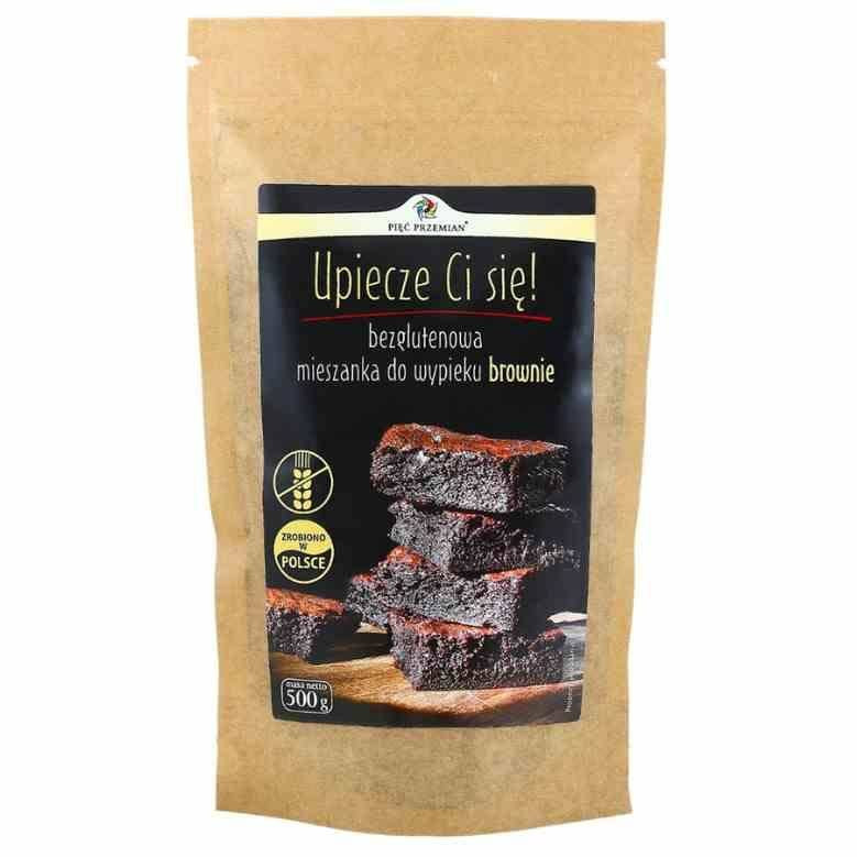 PIĘĆ PRZEMIAN mieszanka do wypieku BROWNIE bezglutenowa 500 g
