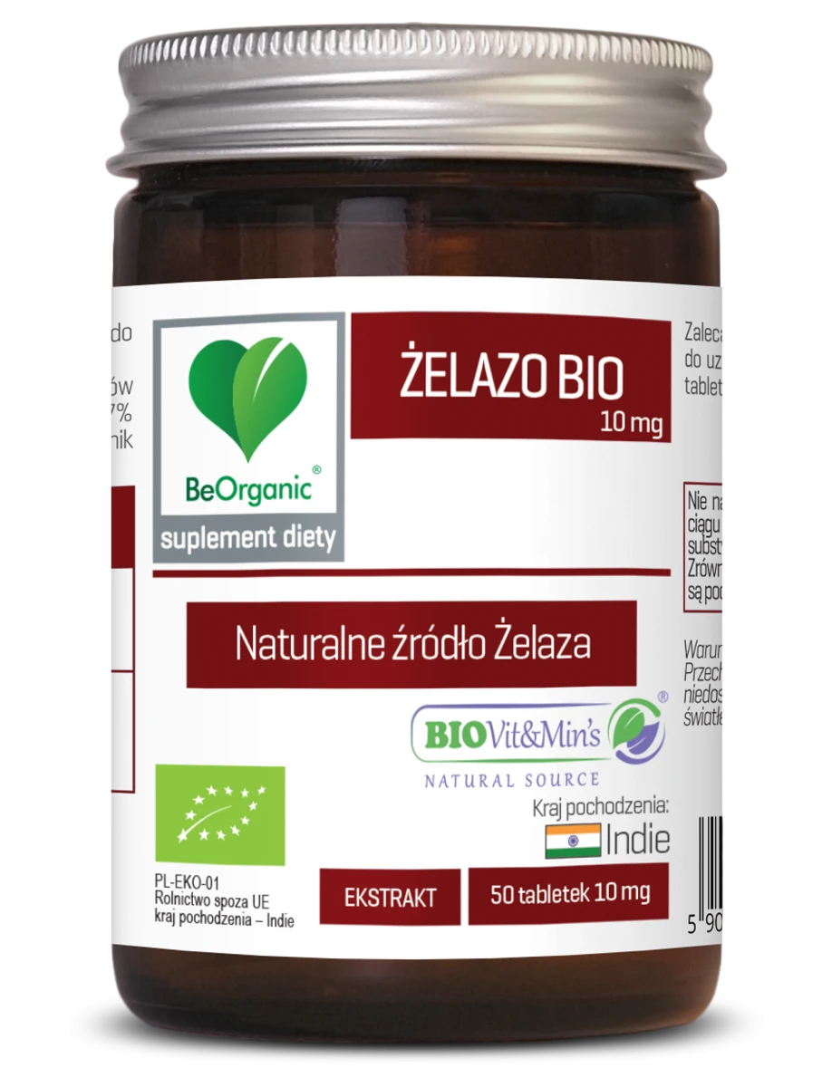 ALINESS BeOrganic Żelazo Bio 50 tabl.