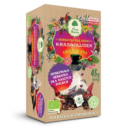 DARY NATURY Krasnoludek dla dzieci piramidki 15x3g