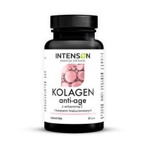 Intenson Kolagen + kwas hialuronowy + witamina C Anti-age 60 tabletek