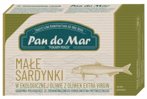 Sardynki europejskie w oliwie z oliwek BIO 120g