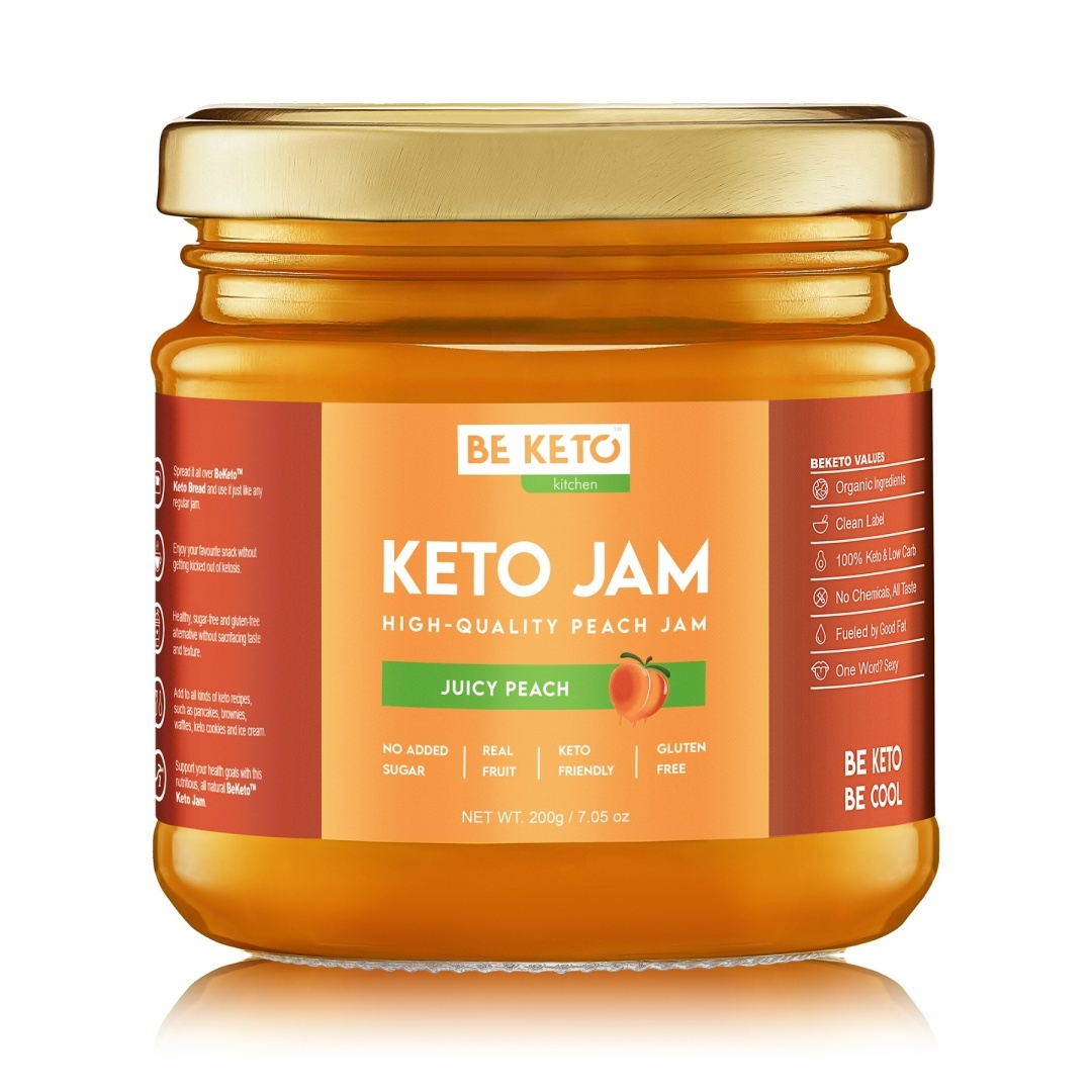 BE KETO Dżem™ Soczysta Brzoskwinia 200g
