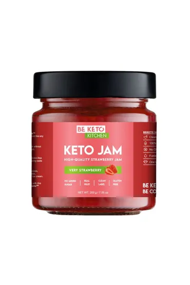 BE KETO Dżem™ Bardzo Truskawkowy 200g