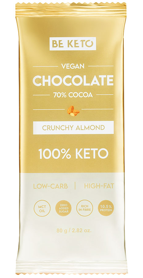 BE KETO Czekolada MCT Migdał 80g