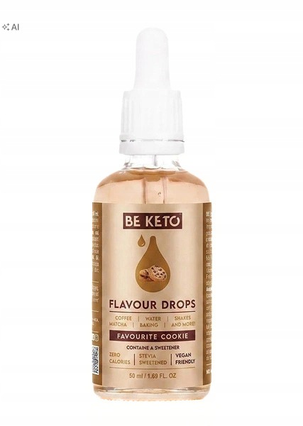 BE KETO Krople Smakowe - Ulubione Ciasteczko 50ml