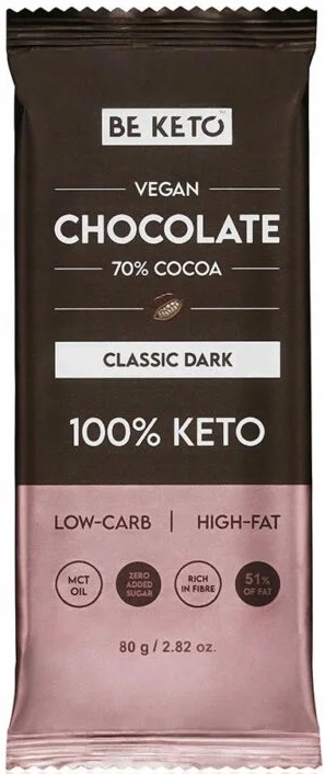 BE KETO Czekolada MCT Klasyczna 80g