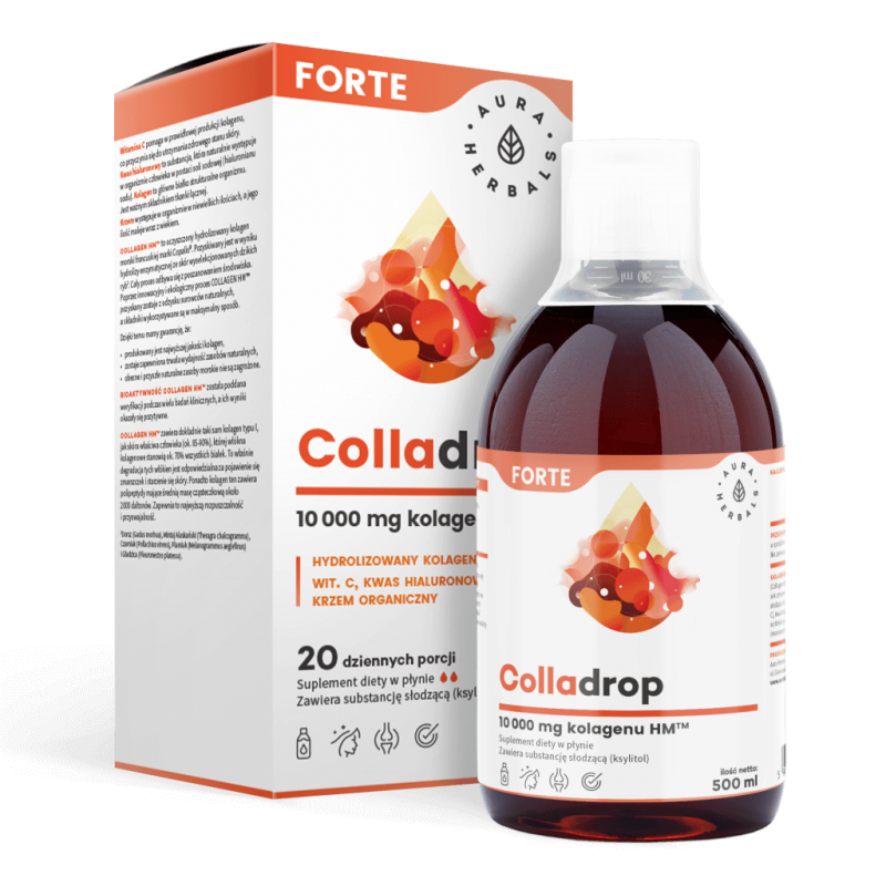 AURA HERBALS Colladrop Forte kolagen morski 500ml