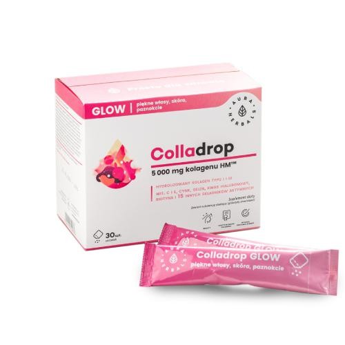 AURA HERBALS Colladrop Glow kolagen morski 30 saszetek