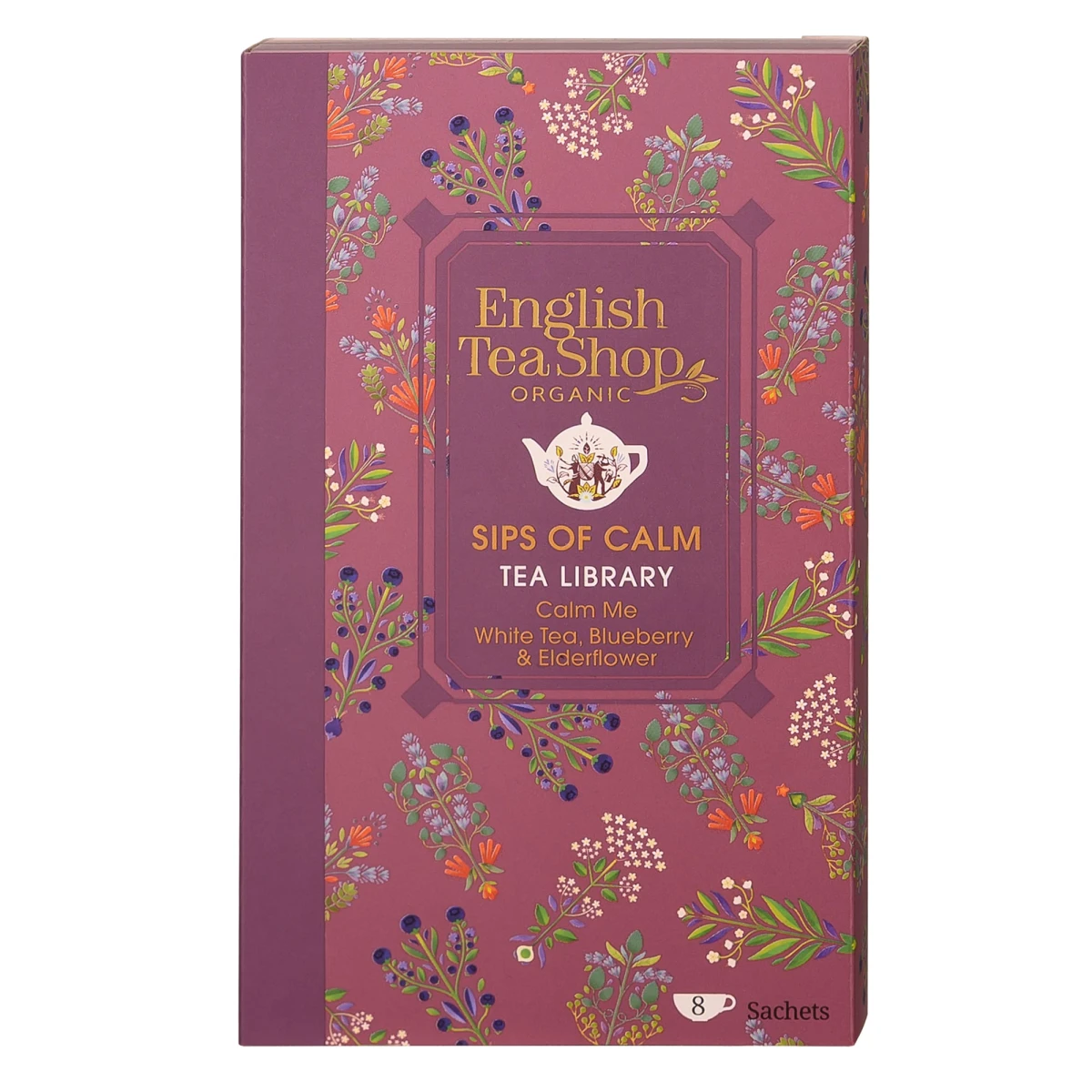 English Tea Herbata BIO tea library calm 8saszetek