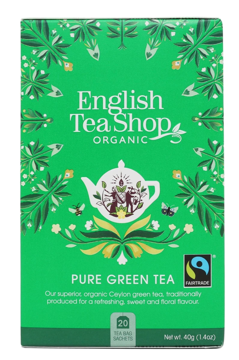 English Tea Herbata BIO Pure green tea 20saszetek