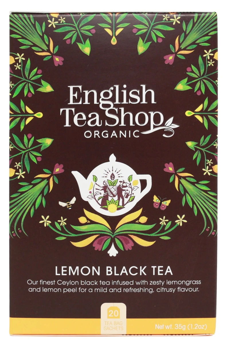 English Tea Herbata BIO Lemon black tea 20saszetek