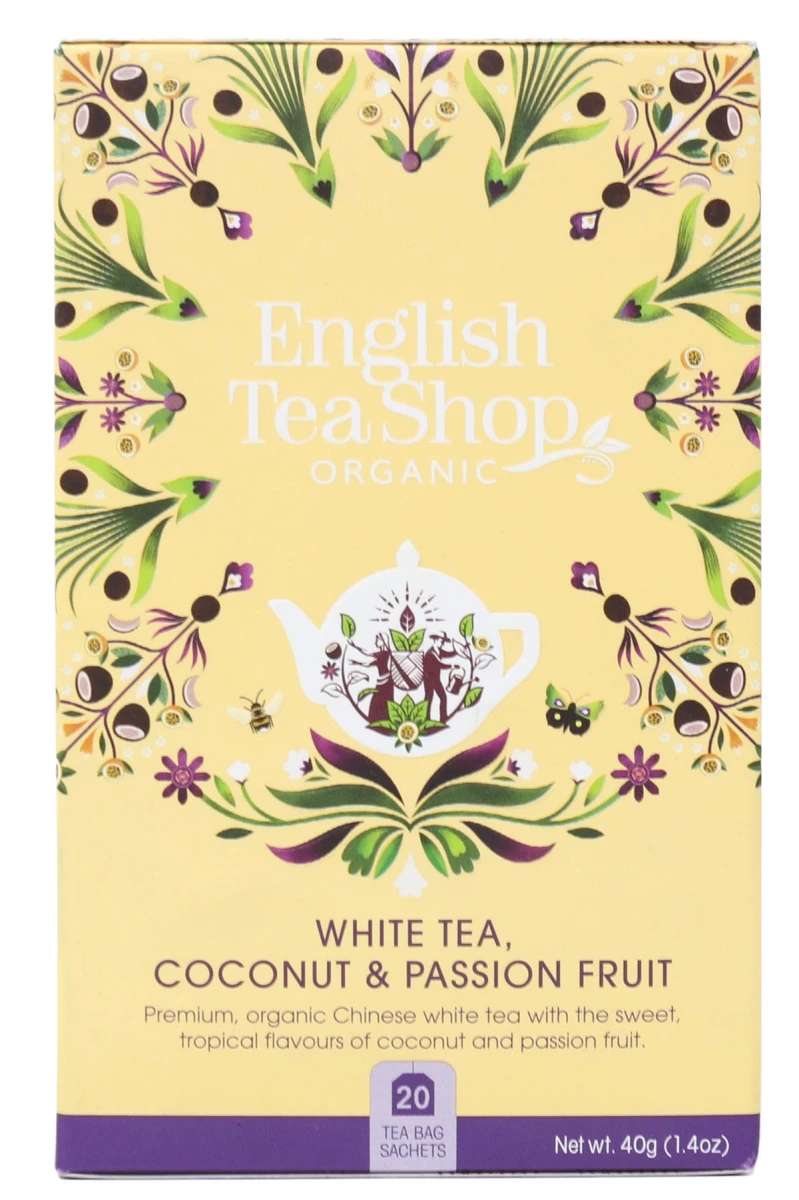 English Tea Herbata BIO White coco passionfruit 20saszetek