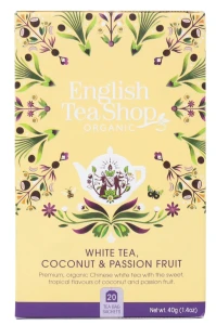 English Tea Herbata BIO White coco passionfruit 20saszetek