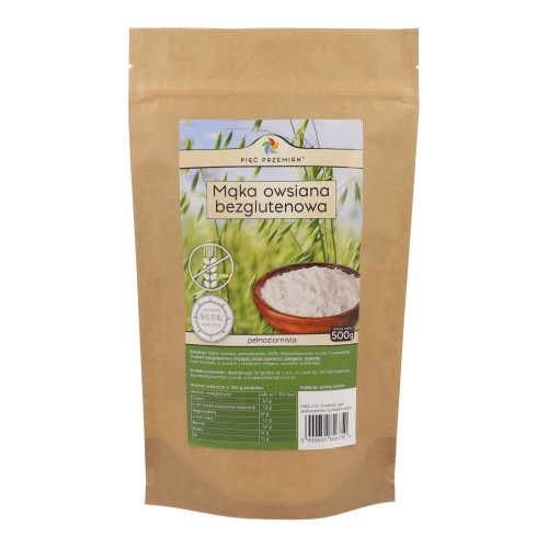 Mąka owsiana pełnoziarnista 500g