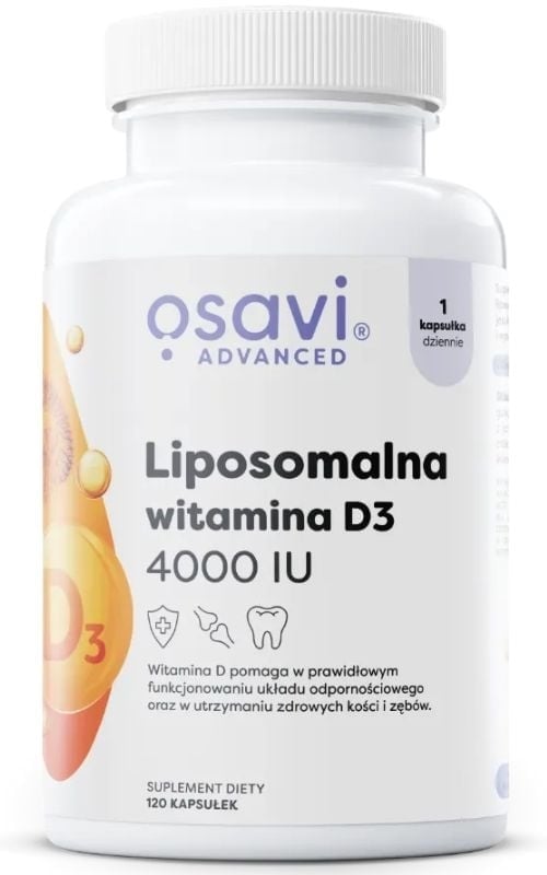 OSAVI Liposomalna Witamina D3 4000 IU 120 kapsułek