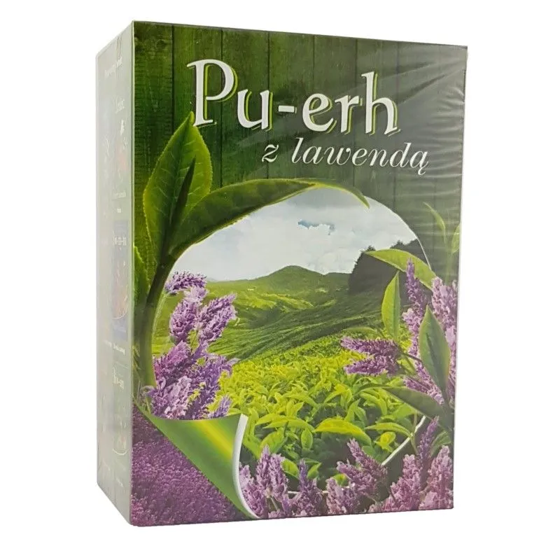 Herbata Pu-Erh z lawendą 40 saszetek
