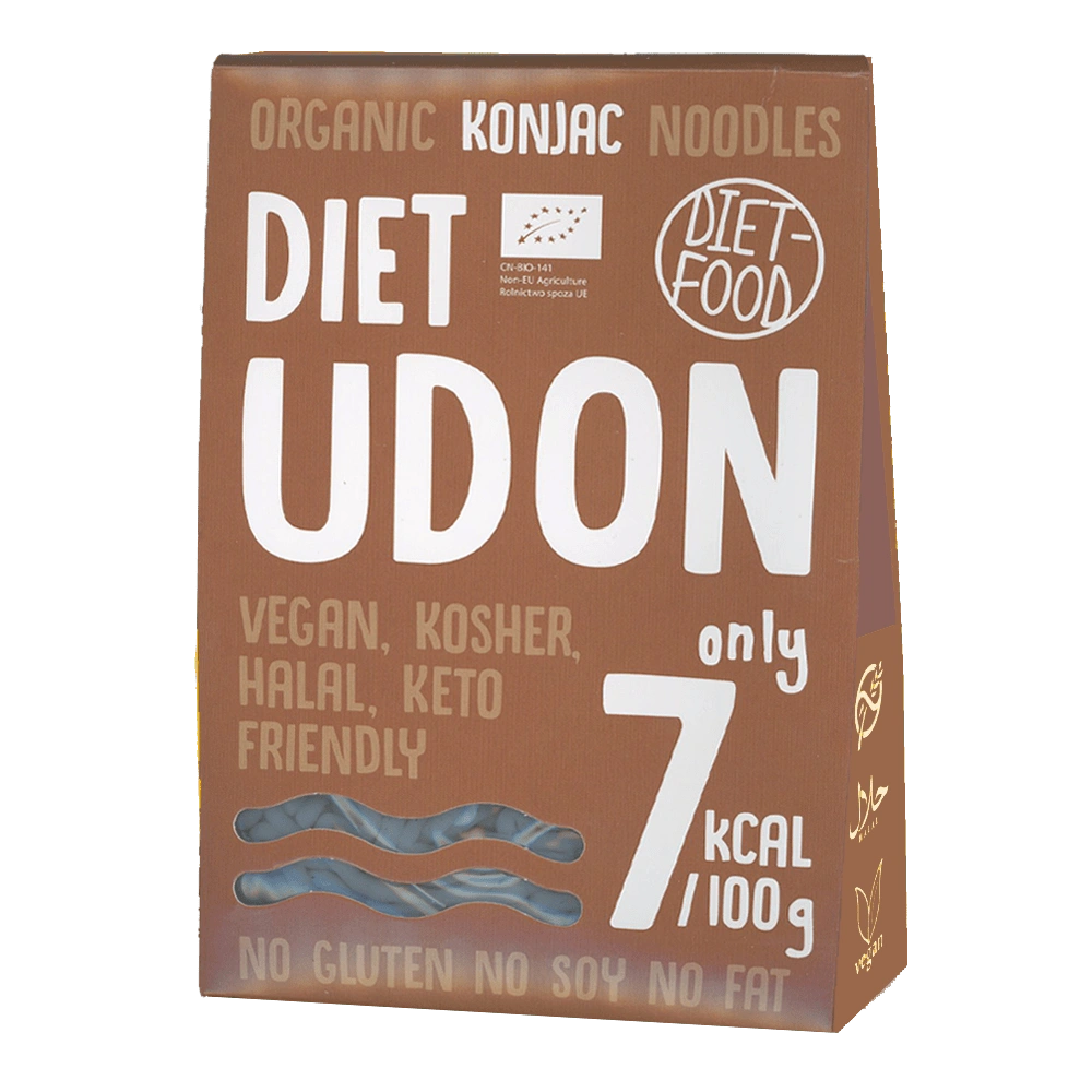 DIET-FOOD Makaron shirataki konjac Udon bezglutenowy BIO 300 g