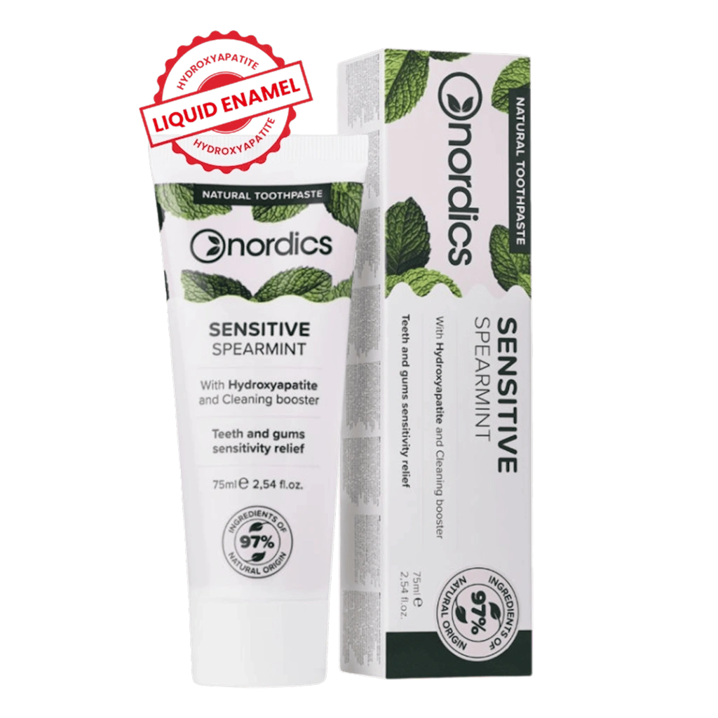 NORDICS Pasta do zębów Sensitive z płynnym szkliwem bez fluoru 75 ml